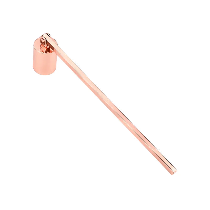 Candle Snuffer Extinguisher with Long Handle Polished Stainless Steel Wick Flame Snuffer for Putting Out Wick Flame Safely