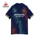 Wholesale Custom Design Soccer Jersey Shirt Sublimation Print Soccer Uniform Club Retro Comfortable Football Jersey Polo Shirt