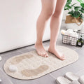 Multifunctional Rubbing Stone Shower Mat Foot Massage Non-Slip Bath Mat with Suction Cup Durable Comfortable Bathroom Floor Mats