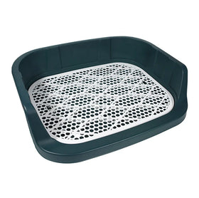 Indoor Dog Potty Tray With Protection Wall Every Side for No Leak Dog Toilet