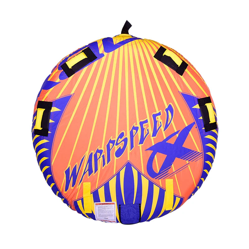 1-Person Oxford Nylon Inflatable PVC Towable Water Tube for Water Sports & Surfing Durable & Comfortable Towable Tube