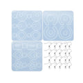 Latest Design Spring Series 2 DIY Earring Resin Molds Jewelry Epoxy Pendant Resin Silicone Molds Including Earring Hooks
