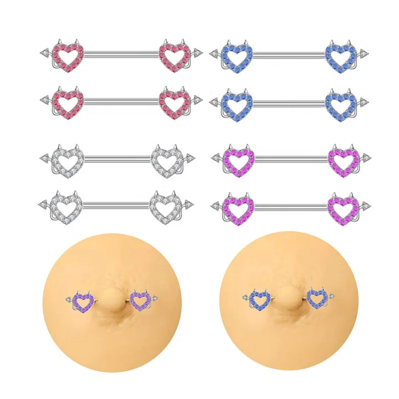 Gaby New Arrive Sex Nipple Rings Cute Evil Design Fashion Nipple Ring Picture Nipple Piercing Jewelry