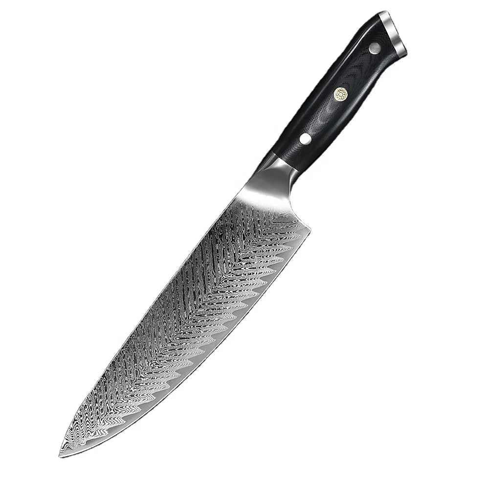 Damascus Steel Knife Set Japanese VG10 67 Layers High Carbon Steel Kitchen Handmade Forged Chef Santoku Knives Pakka Wood