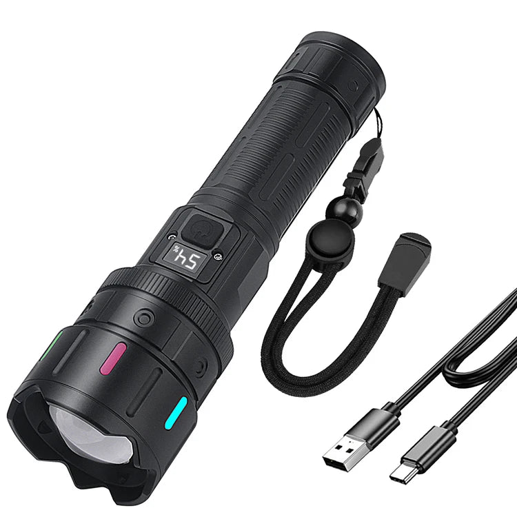 Super Bright A09 Tactical Flashlight 1200LM USB Charging Wholesale Price Hot Sale Product