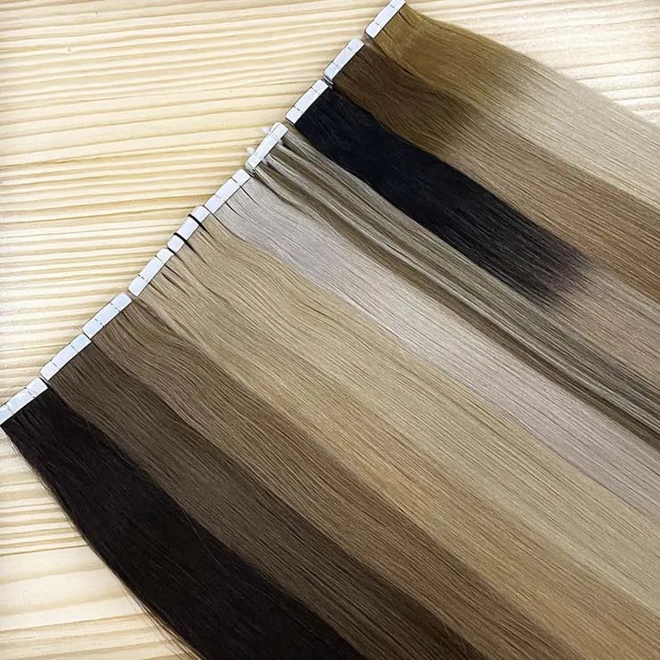 Best Quality Indian Hair Tape Extension Human Remy Hair Straight Wholesale Cuticle Aligned Virgin Tape Hair Extension Vendors