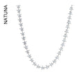925 Sterling Silver Starry Necklace Collar En Plata NATUNA Fashion Jewelry Collar Para Mujer 2023 Star Clavicle Chain Choker