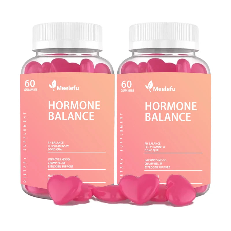 Hormone Balance for Women Flo & PMS Gummies Dong Quai & Cranberry Gummy Vitamin Complex Menstrual Cramp Relief