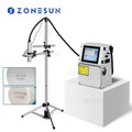 ZONESUN Glass Metal Steel Plastic PVC Carton Batch Number Logo Mark Can Date Coding Inkjet Printer Digital Code Printing Machine