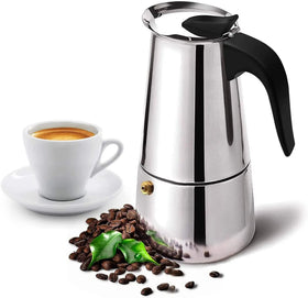 Stainless Steel Moka Pot Stovetop Espresso Percolator Coffee Pots Electric Italian Turkish Portable Camping Moka Pots