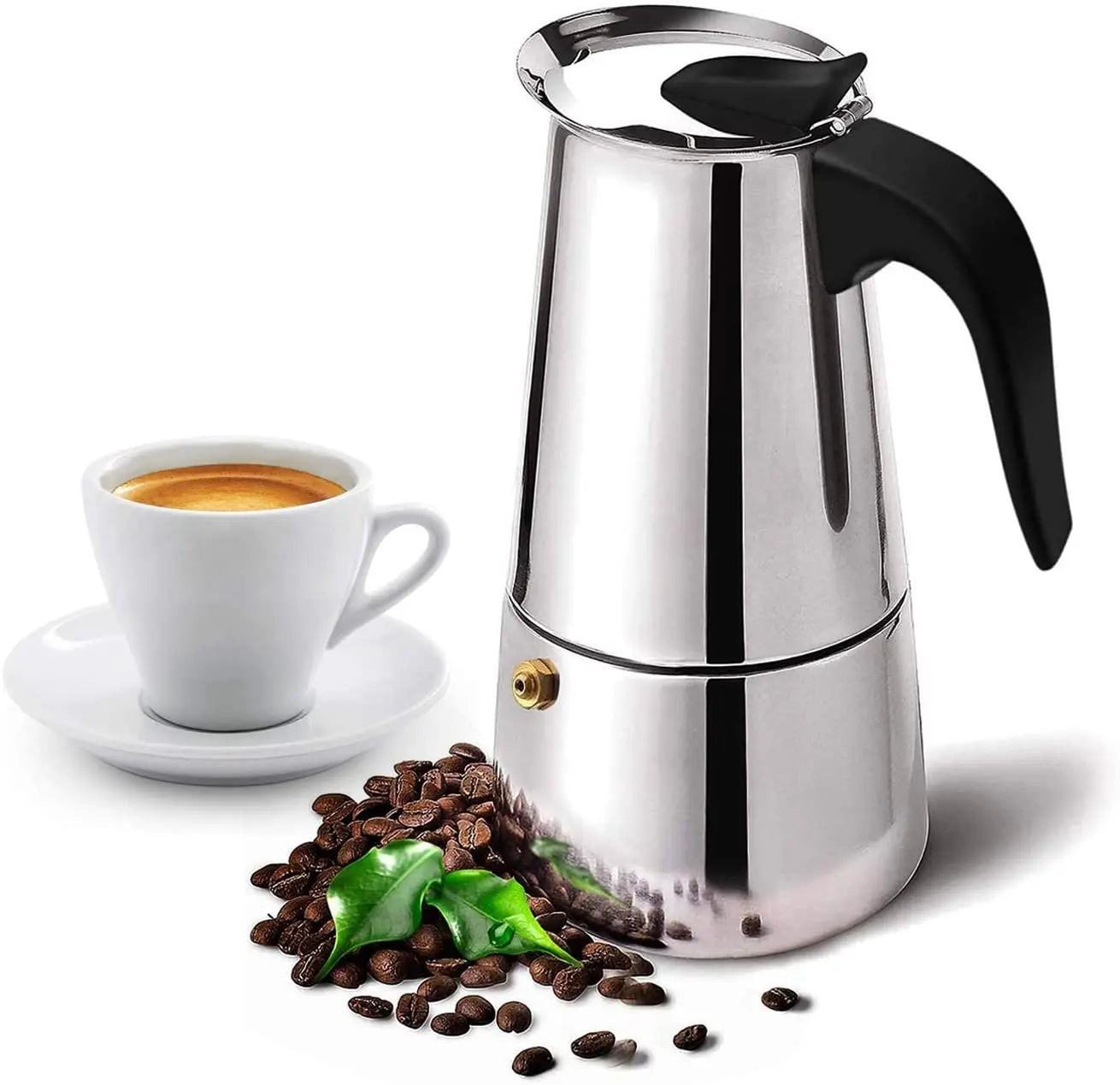 Stainless Steel Moka Pot Stovetop Espresso Percolator Coffee Pots Electric Italian Turkish Portable Camping Moka Pots