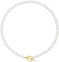 Vintage Natural Freshwater Pearls Necklaces Korean Fashion Collarbone Chain for Women