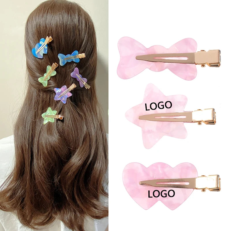 Mi Dairy Bow Shaped Hair Accesesories Clips Creaseless Non-crease Clips for Women Girls 220141 P1209