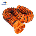 Heavy-Duty 300mm & 600mm Orange PVC Spiral Air Duct Hose Heat Resistant & High Pressure Flexible for Irrigation & Water Supply