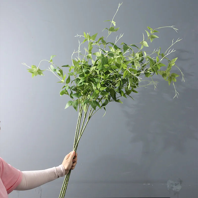 Simulated 11-Head Iron Wire Lotus Leaves Indoor Plant Vase Christmas Flower Arrangement Decoration Green Simulated Plant Leaves