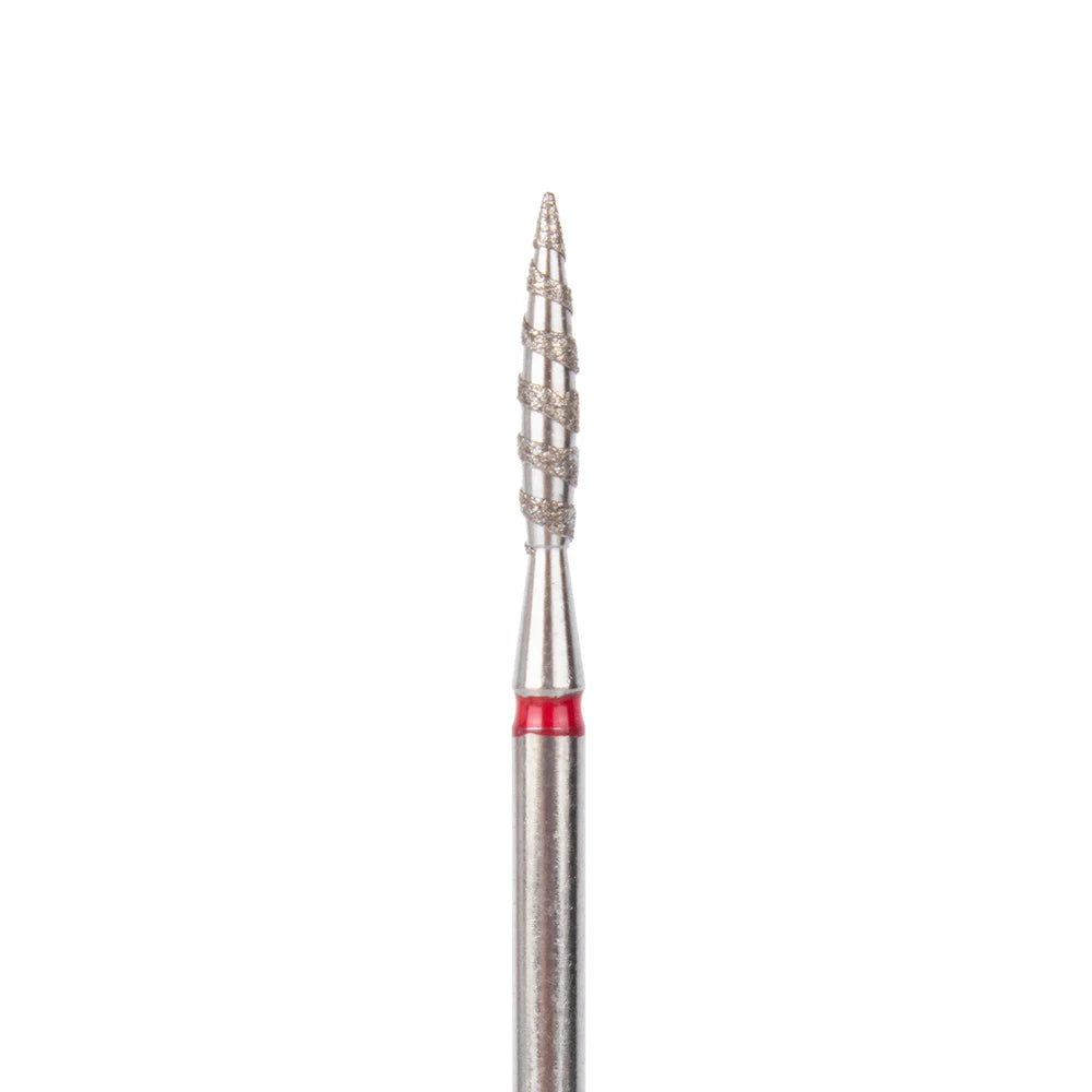 Nail Salon Use Professional 3/32" Spiral Flame Cuticle Diamond Nail Russian Manicure Bits