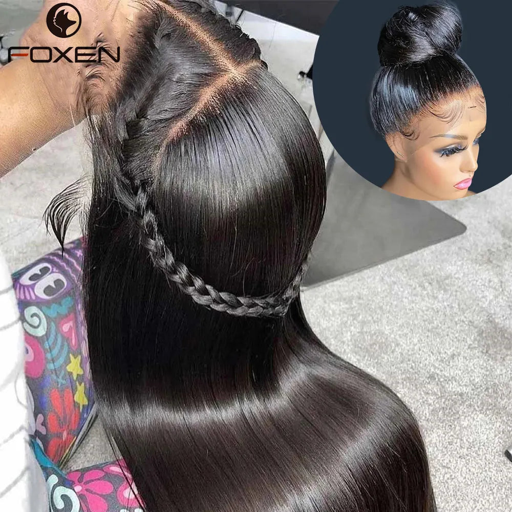 13*6 Lace Front Wig 12a Grade 13 by 6 Thin HD Transparent Lace Frontal Wig Pre Plucked  Peruvian Original Hair Extensions Wigs