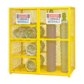 Superior Quality Heat Treated Gas Cylinder Storage Cage with Galvanized Steel Frame Durable Fencing Trellis & Gates