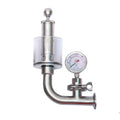 Piping Connection Exhaust Control Beer Keg Regulating Valve With Pressure Gauge Beer Bong