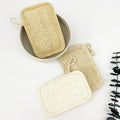 Custom Logo Biodegradable Natural Loofah Dish Washing Scrubber Double Layer Kitchen Cleaning Sponges & Scouring Pads