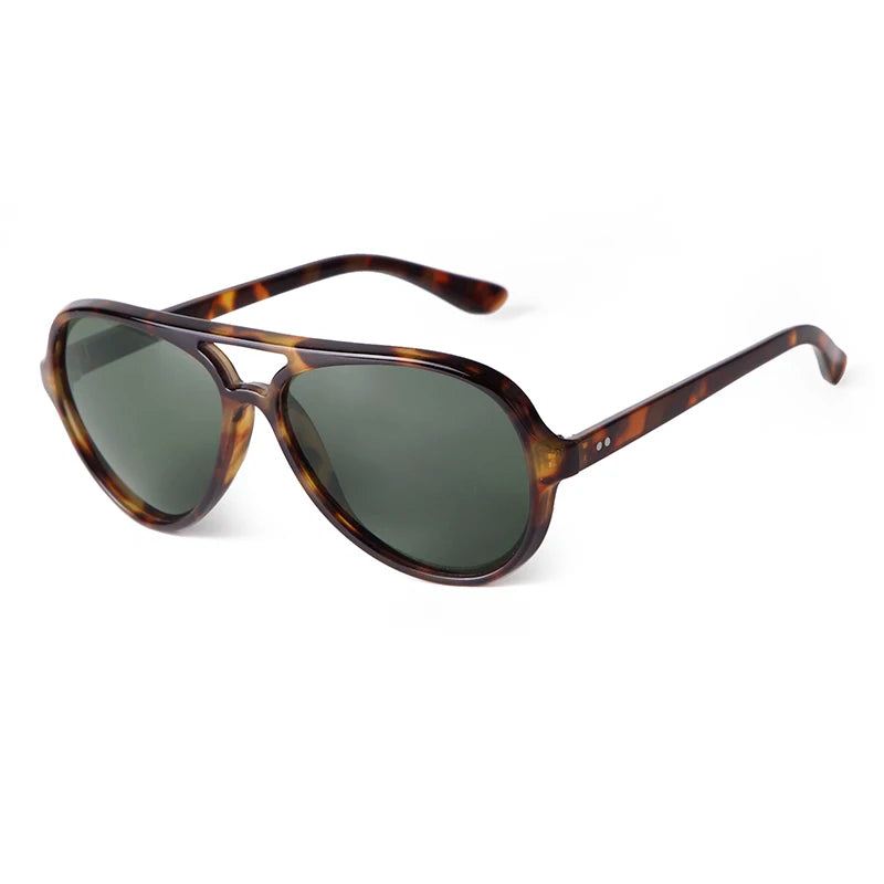 STY22733 Retro Classic Aviation Sunglasses for Men Women 2024 Brand Designer Vintage Rivet Tortoiseshell Pilot Sun Glasses Male