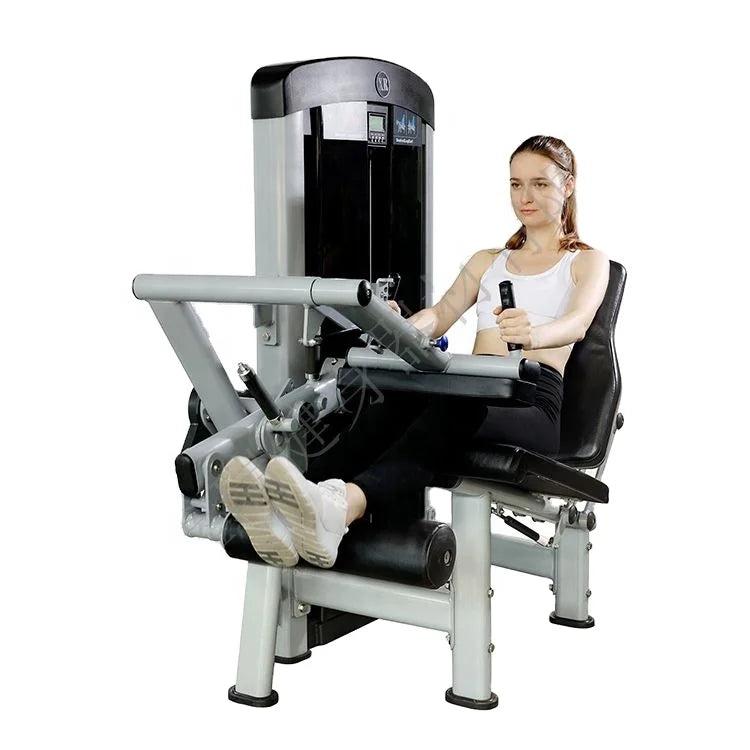 Xinrui Fitness Seated Leg Curl & Extension Machine Steel Construction for Efficient Leg Exercises Pin Load Selection
