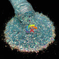 Polyester Bulk Chunky Glitter Mix Wholesale Resin Glitter for Nail Art Christmas Decorations