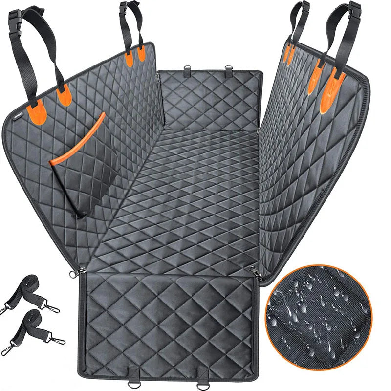 Dog Carriers Waterproof Back Pet Dog Seat Cover Mats Hammock Protector with Safety Belt