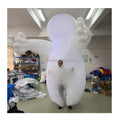 Party Stage Performance Parade Inflatable Funny Fat Suit Costume for Adult Oxford Cloth with RGB LED Light Durable Sun Resistant