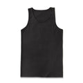 Cotton Jersey Custom Logo Solid Black White Sleeveless Sports Workout Fitness Muscle Gym Tank Top Men