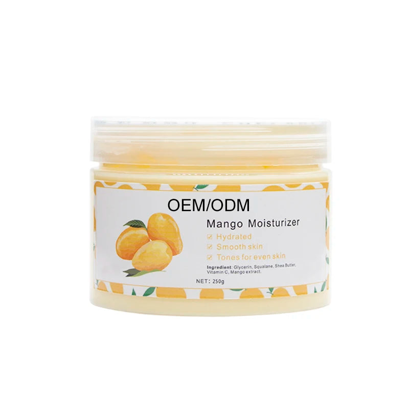 Aixin Wholesale 250G Natural Fruit Extract Body Butter Cream Moisturizing Smooth Skin Whitening Mango Body Cream