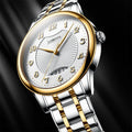 For 3016 Custom Men's Quartz Wrist Watch Ultra-Thin Calendar Function Business Fashion Style Pointer Sapphire Crystal 40mm
