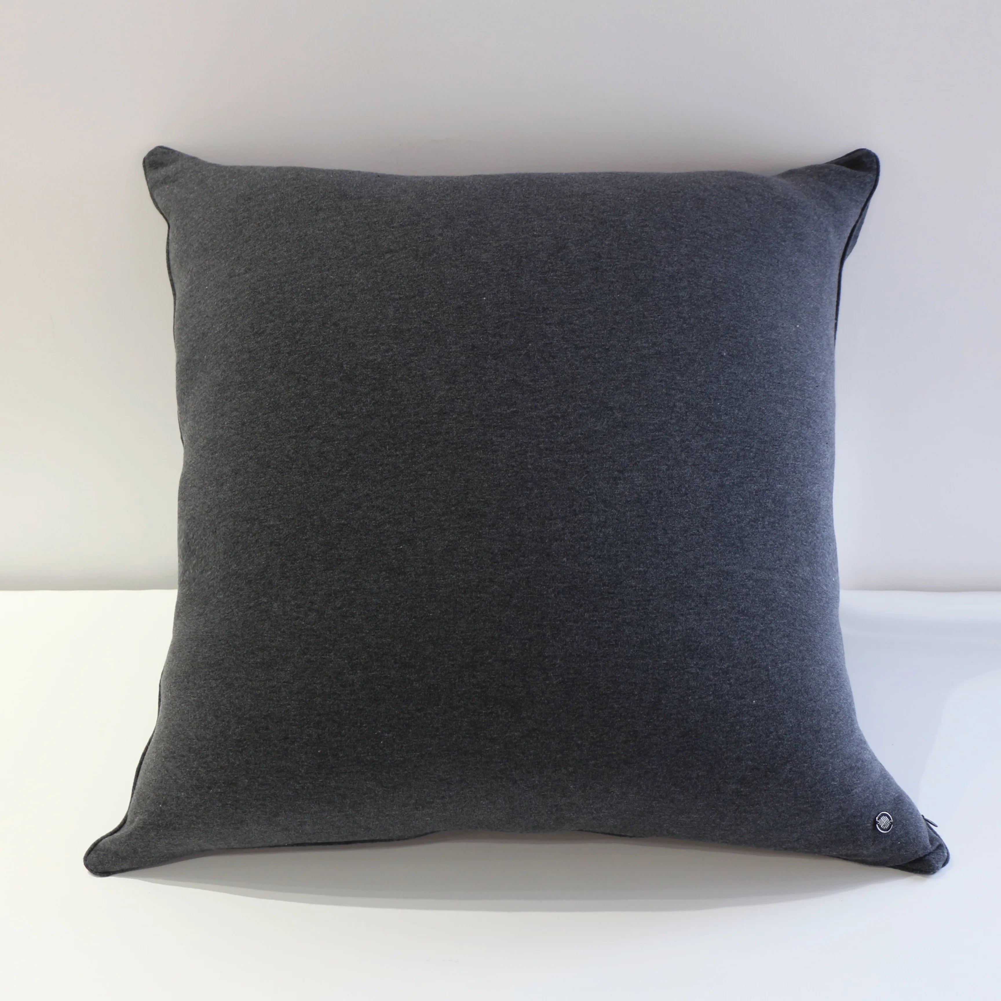 30% off Extremely Soft 65x65 cm 100% Cotton Jersey Fleece Charcoal Color European Pillowcase Sofa Bed Cushion