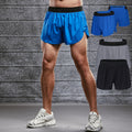 2 in 1 Marathon Shorts Men Quick Dry Workout Running Double Layer Sports Shorts Men Liner Short Gym Shorts