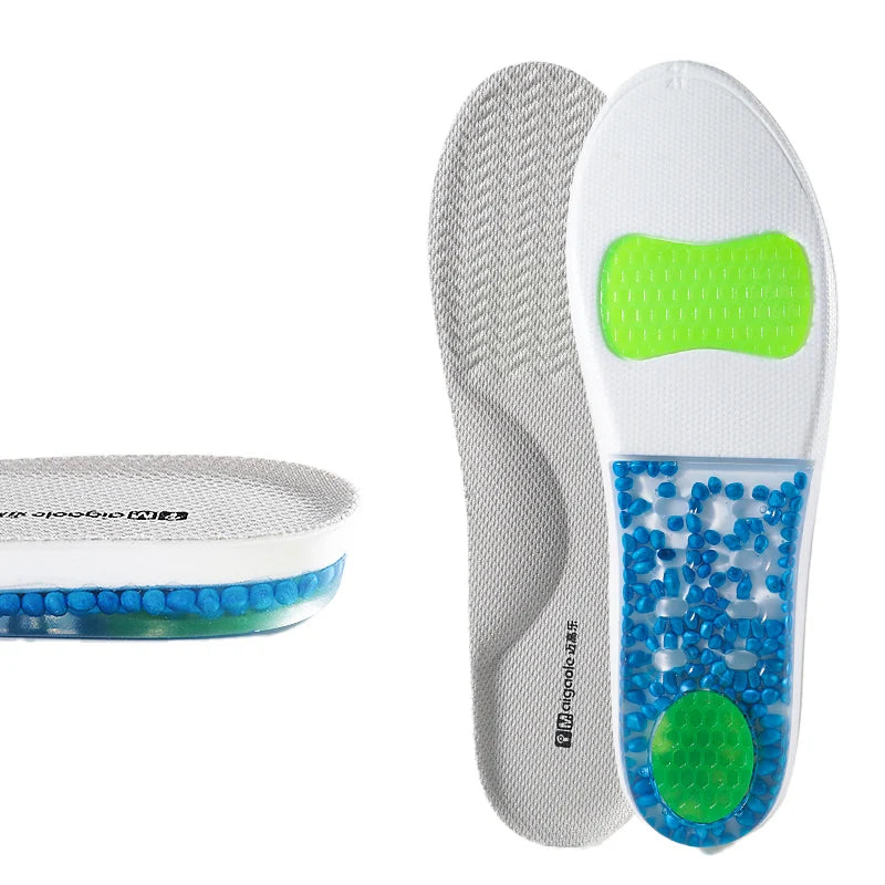 Silicone Comfort Insoles Increased Arch Support Gel Popcorn Height Increasing Insole Invisible Design Tiring-Free Foot Comfort