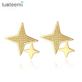 SP-LAM Fashion Star Earring 2026 Golden Big Shape Stainless Steel Gold Plated Stud Star Earring