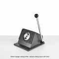 58mm Badge Circle Paper Cutter 69.5mm Actual Cutting Diameter Manual Button Maker Tool Metal Base Graphic Punch Machine
