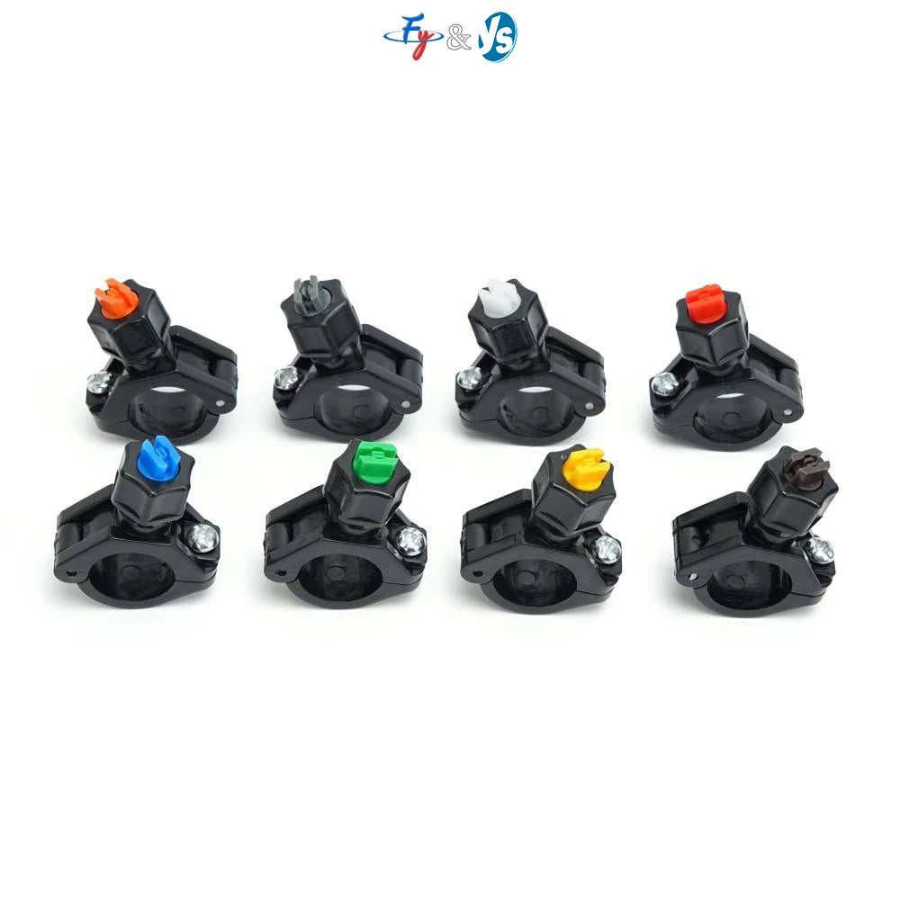 New Flat Fan Spray Nozzle Tip with Clip Water Jet and Pipe Hose Clamp Convenient for Spraying Applications