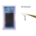 Praeclarus 6D Shape W Shape Lashes Easy to Make Fans W Eyelash Extension Pre Made Self Fan Blooming Lashes