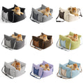 Portable Dog Car Seat for Small Dogs Waterproof Pet Booster Seat with Elevated Design Non-Slip Safety Puppy Seat Pet Supplies
