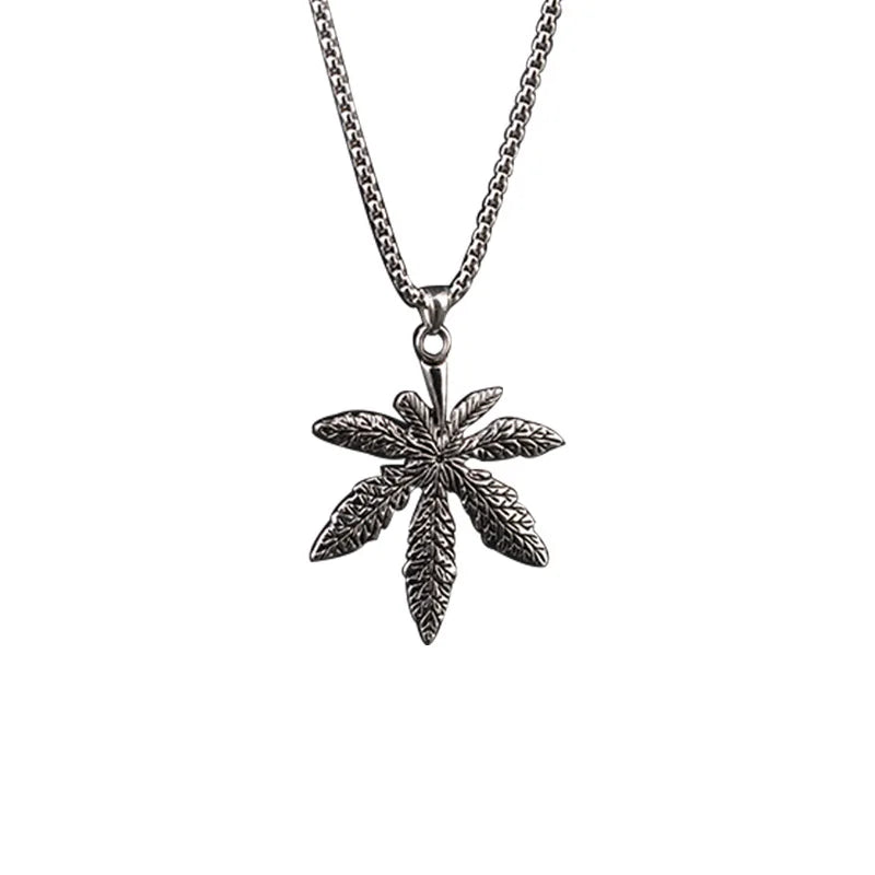 Hip Hop Necklace Titanium Steel Necklace Men's Pendant European and American Stainless Steel Individual Fashion Retro Pendant