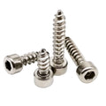 Nickel Plated Steel Metric Oval Allen Hex Socket Cap Head Self Tapping Wood Screws
