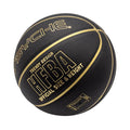 Psyche Custom Logo Black PU Leather Gold Channel Basketball Size 7 for Indoor and Outdoor Training