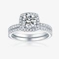 D Color Moissanite Ring Set Jewelry Women 925 Silver Wholesale Designer Jewelry Engagement Wedding Fashion Rings