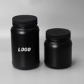 2.5L Wholesale Large Plastic HDPE Wide Mouth Container Soft Touch Black Color Whey Protein Powder Packaging Jars