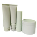 30ml 150g Matte Green Sun CreamJar /Facial Cleanser Soft Container Tube for Skincare Squeeze Packaging Plastic Cosmetic Tube Set