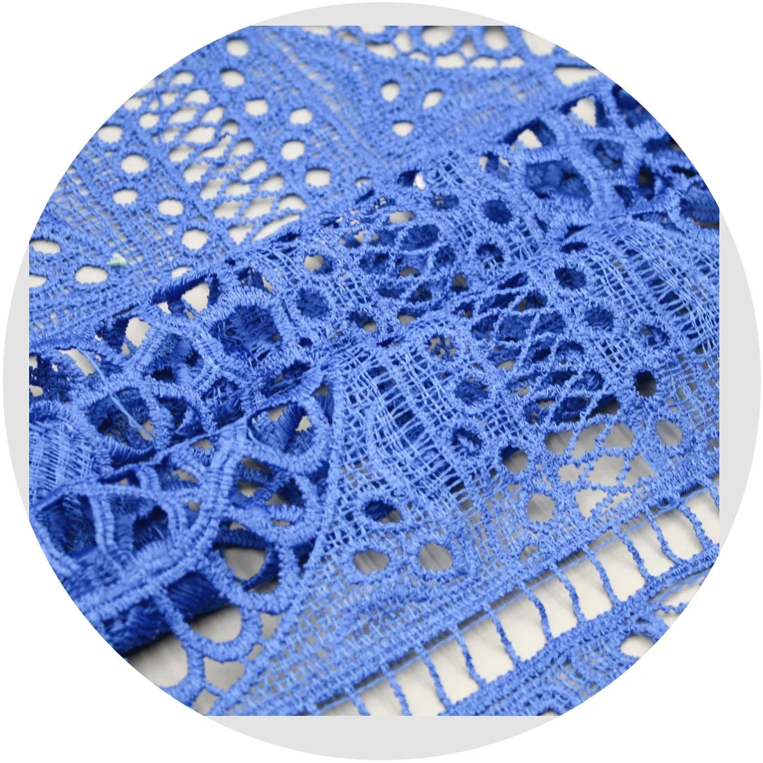 New Design Net 100% Polyester Fabric Guipure Cord Lace African Lace Water Soluble Fabric for Dress
