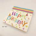 Paper Napkin Wholesale Personalized Logo Beverage Soft Party Birthday Virgin Wood Pulp Printed 2 Ply 33x33cm Paper Napkins