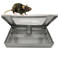 Solid Live Catch Rat and Mice Trap with Clear Window Humane Multi-Catch Mouse Box