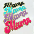 Wholesale Custom Letter Chenille Patches Iron on Decorative Letter MAMA Chenille Patch for Hat Bag Women Gift